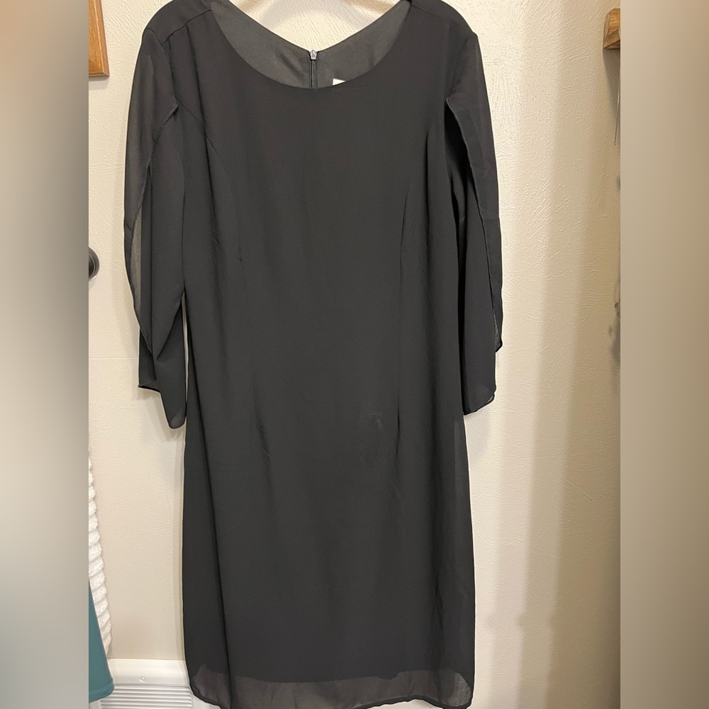 Grace Karin black Long split Sleeve Dress size 10, NWT